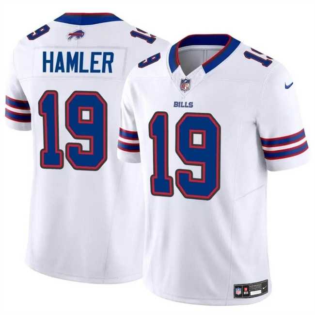 Men & Women & Youth Buffalo Bills #19 KJ Hamler White 2024 F.U.S.E. Vapor Untouchable Limited Stitched Jersey->buffalo bills->NFL Jersey